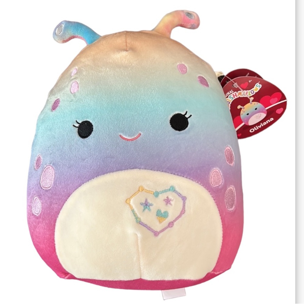 Squishmallows 10” Valentine "Oliviana" Tie-die  Premium Valentines Collectible